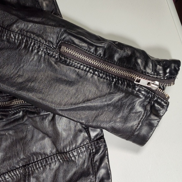 Free People Black Vegan Faux Leather Moto Jacket - Picture 6 of 12